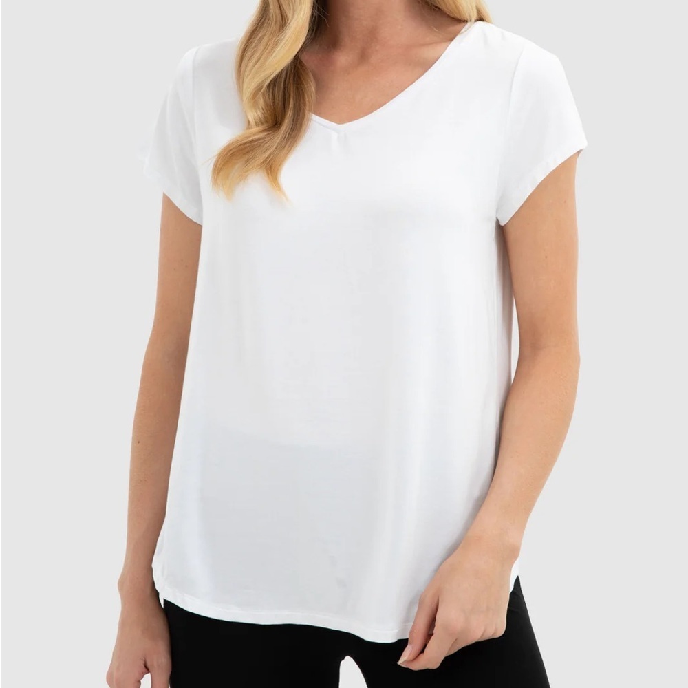 Soprano white semi sheer tshirt